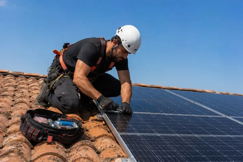 Maintenance et monitoring de panneaux solaires à Pompignan