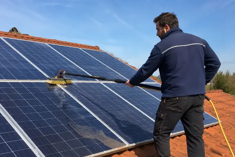 Nettoyage et entretien de panneaux solaires à Pompignan